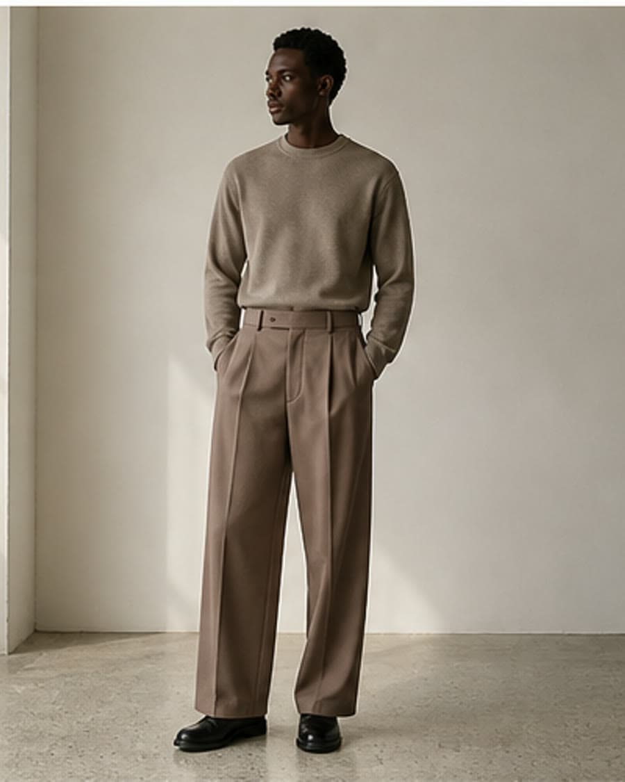 Ease Pleated Trouser