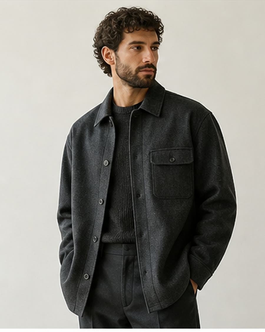 Layer Wool Overshirt